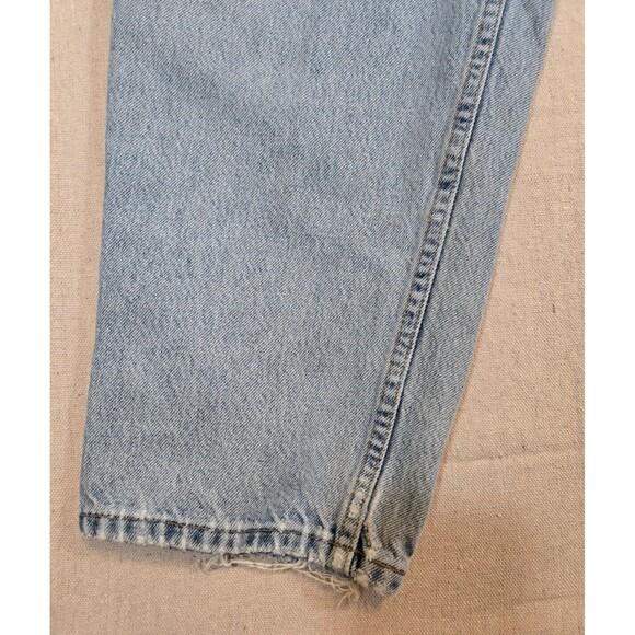 Vtg Levi’s 560 Mens 36x30 Loose Fit Tapered Leg Light Blue Wash - Picture 6 of 16